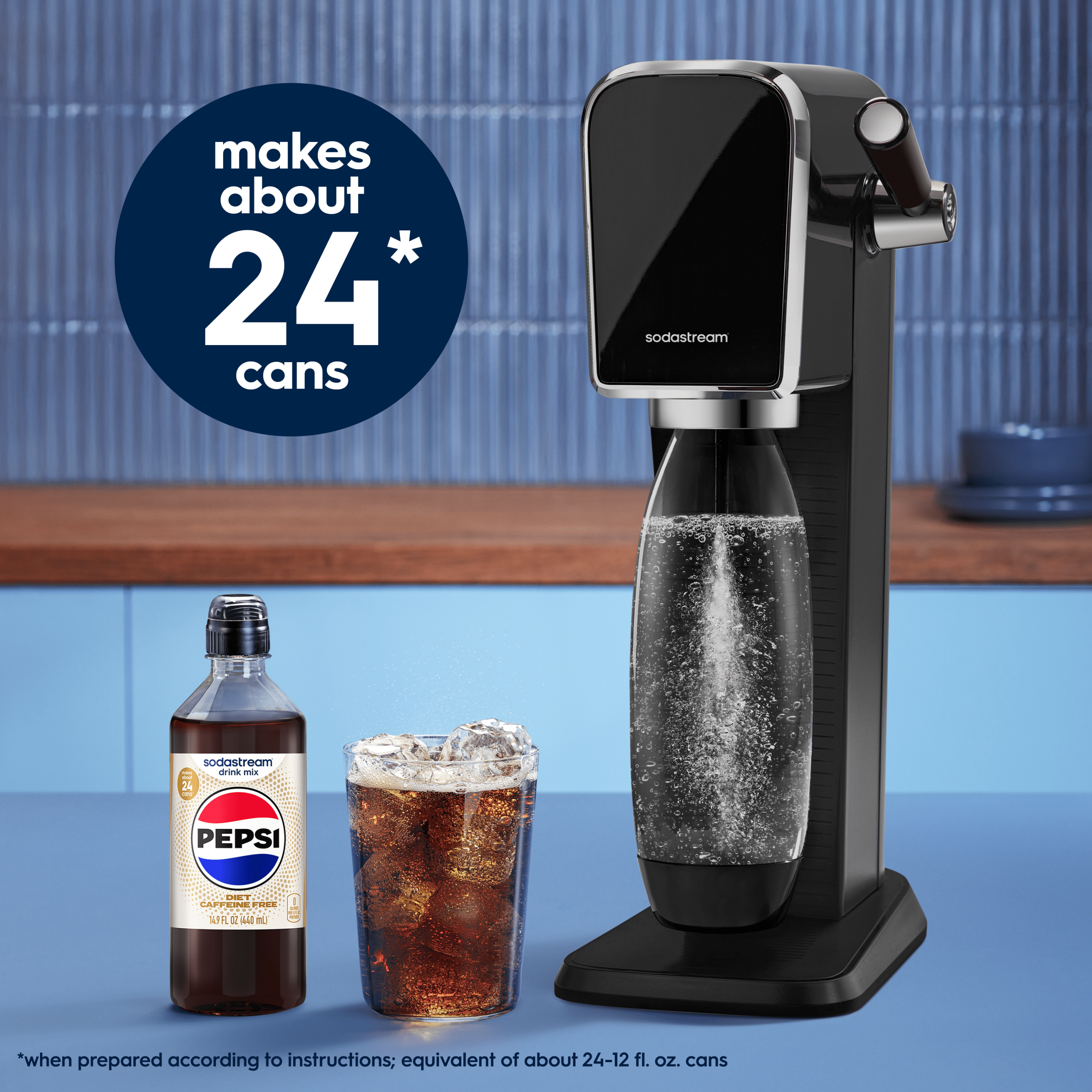 Sodastream Diet Pepsi? Caffeine Free 4 Pack Drink Mix 4 x 440ml - Image 2
