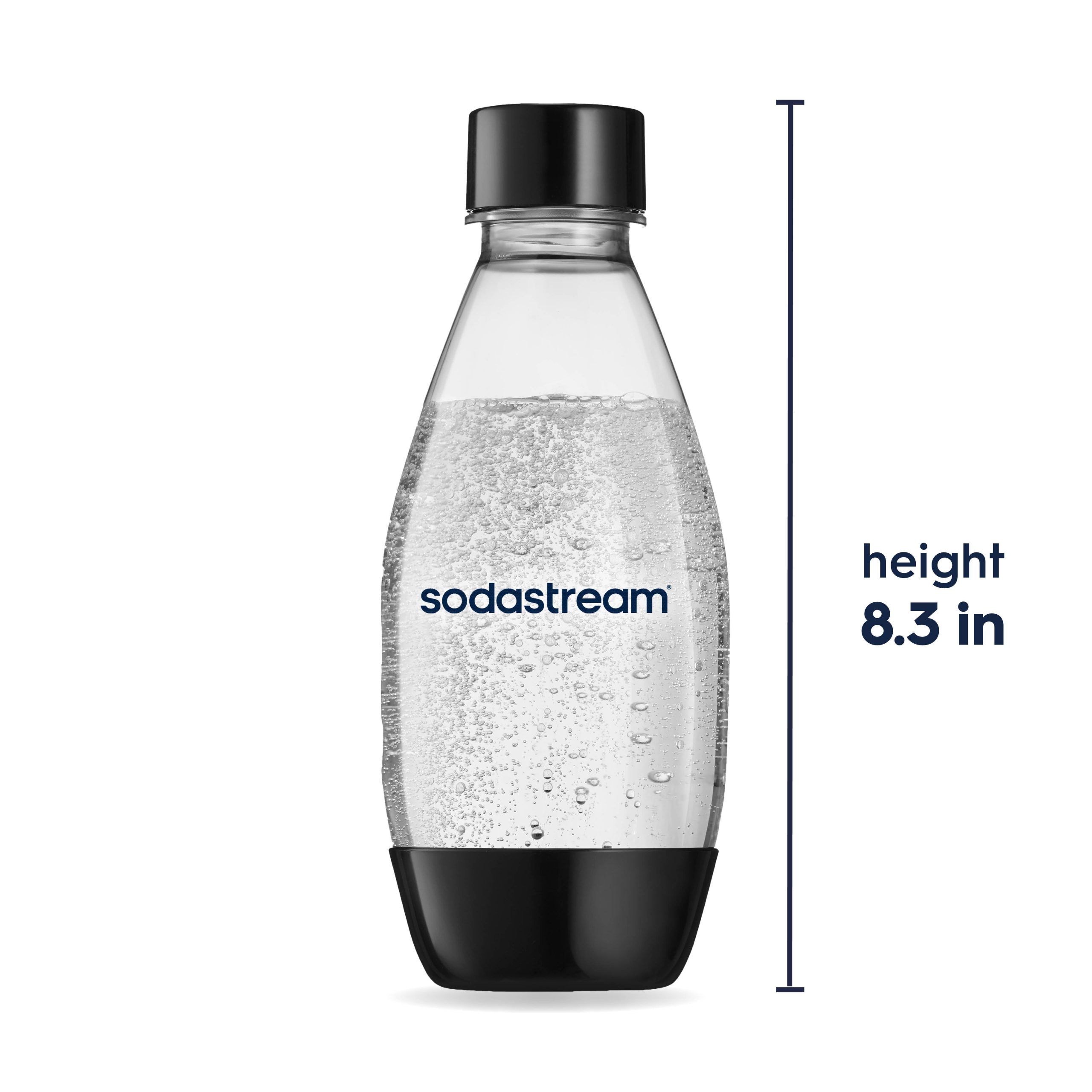 Sodastream Slim Sparkling Water Bottle Twin Pack Black 16.9 oz - Image 3
